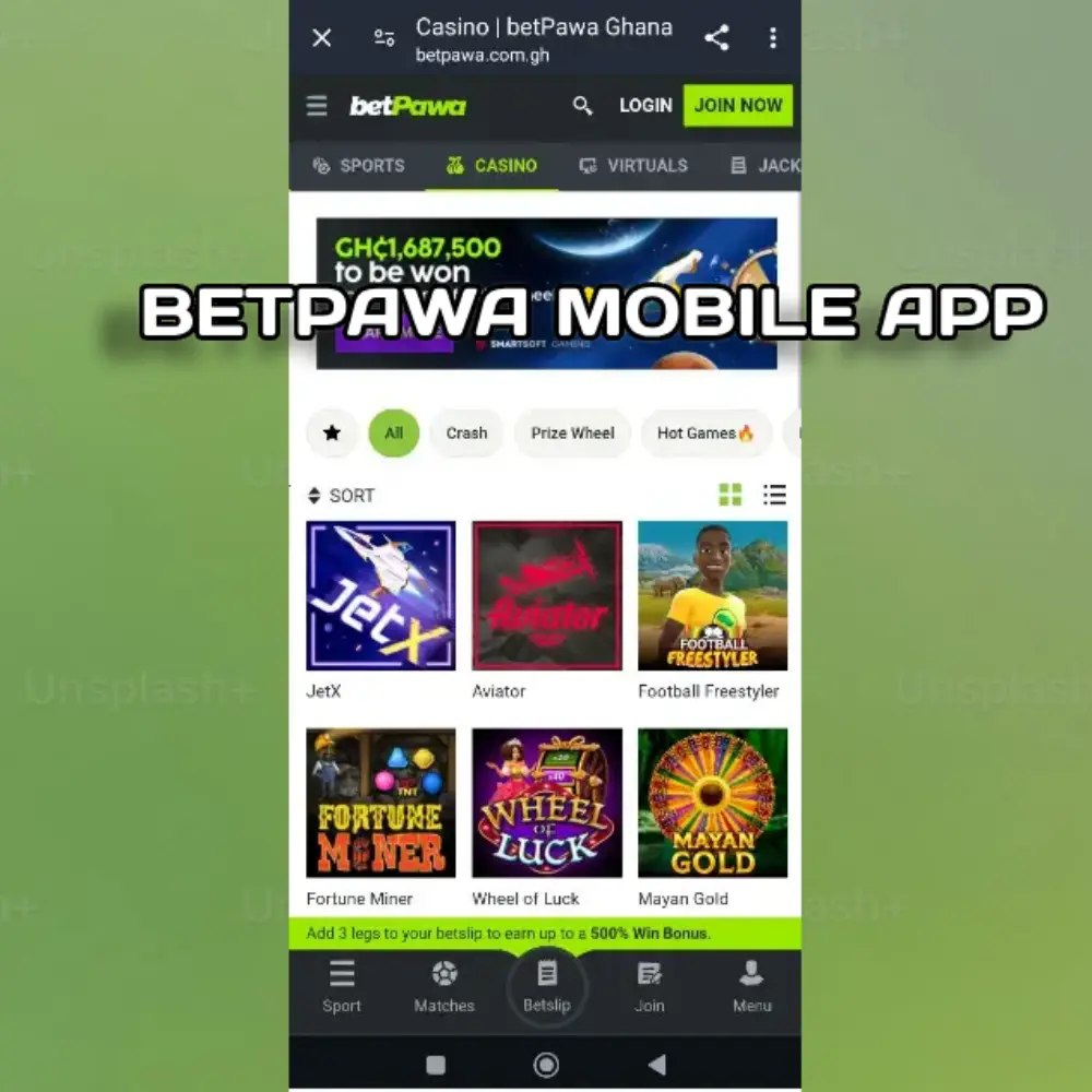 Betpawa mobile app